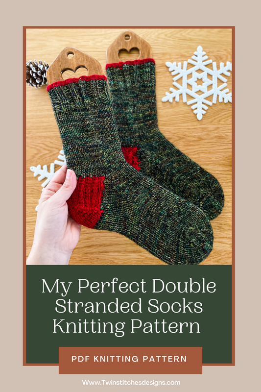 Perfect Double Stranded Sock Knitting Pattern- Great for beginner knitters!